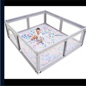 Baby Playpen For Toddler, Baby Playard Soft Breathable Mesh